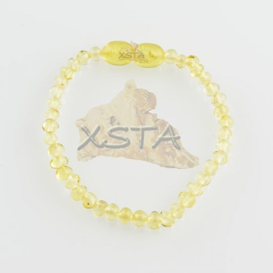 Amber teething bracelets Polished lemon
